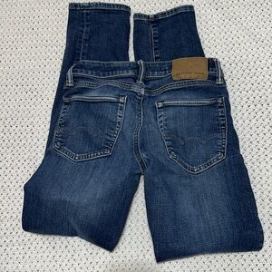 American Eagle Outfitters Blue Skinny Jeans with Vintage Wash Sz 28x 30
